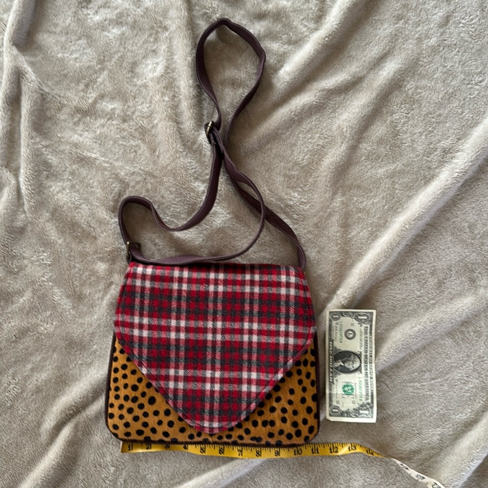 3/$30 😎 Boutique Panache Plaid and Animal Mix Crossbody.